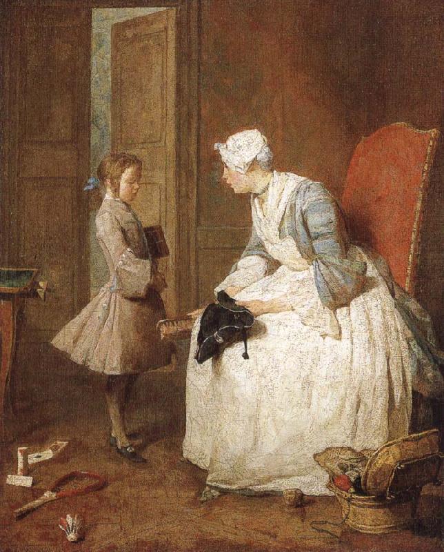 Jean Baptiste Simeon Chardin The gouvernante France oil painting art